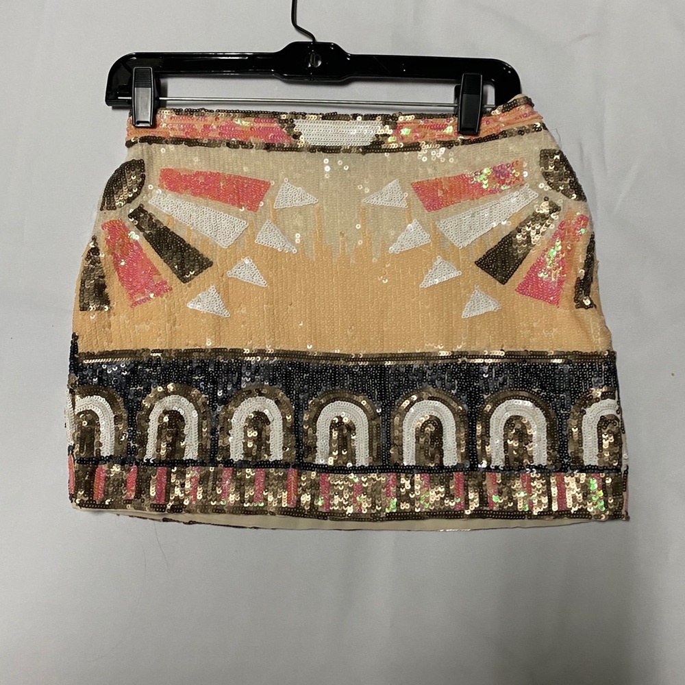 Sequence mini skirt